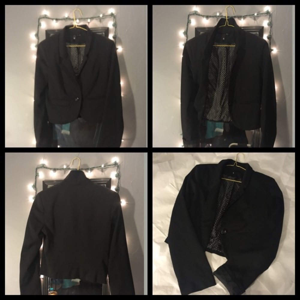 Black drapey blazer
